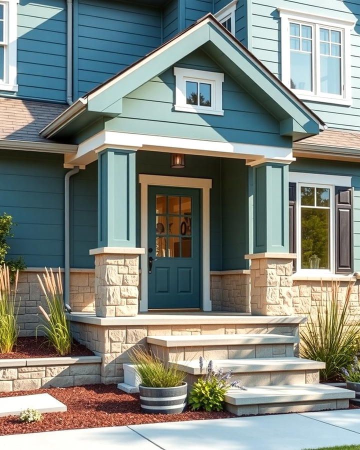 25 Teal House Exterior Ideas for a Bold and___